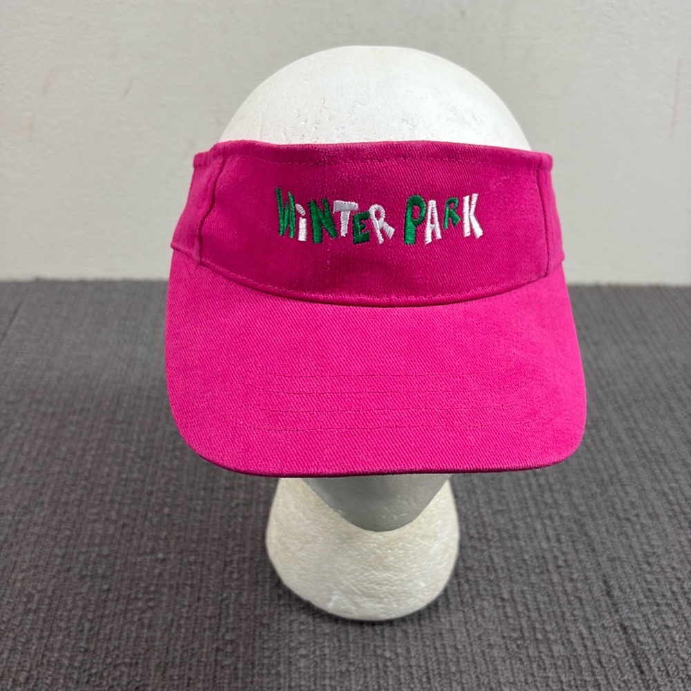 Winter Park Florida Visor Womens OSFM Pink Adjustable Strapback Magic Headwear
